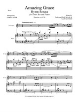 Amazing Grace Hymn Sonata For Tenor Saxaphone and Piano